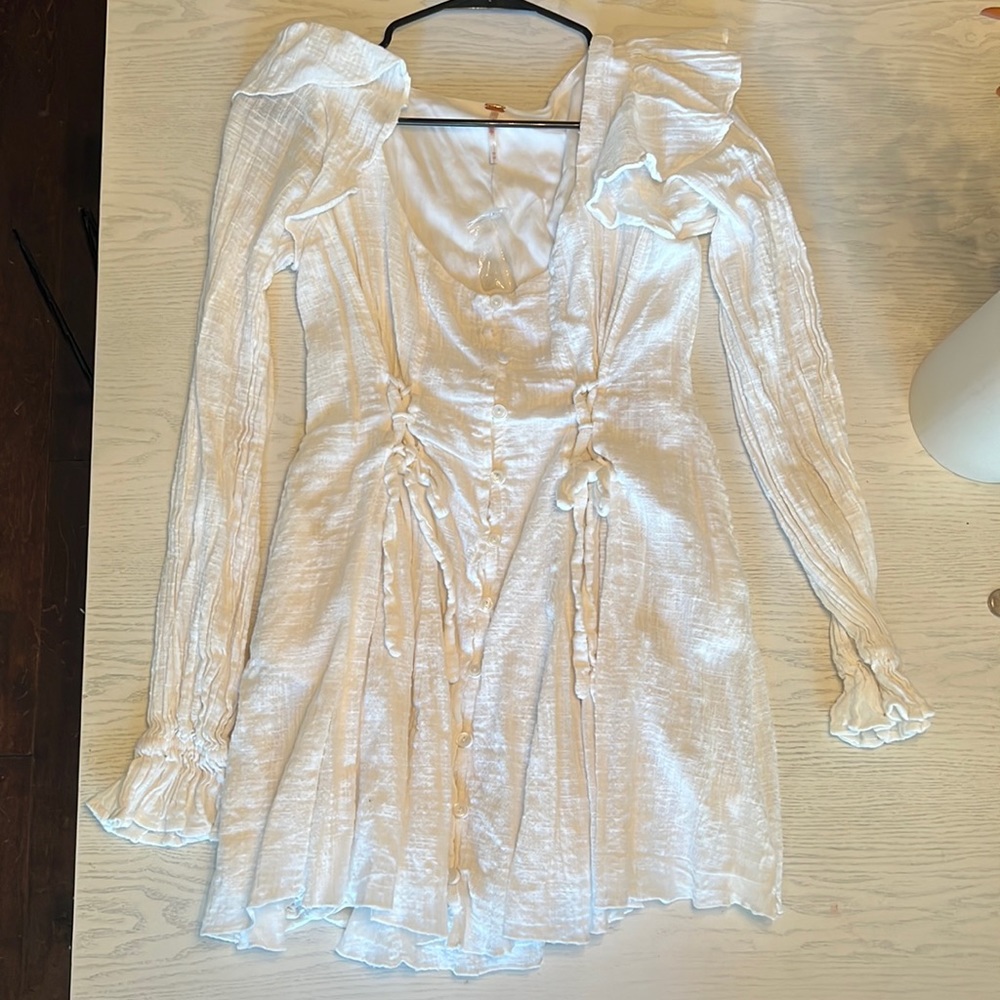 White free people dress/ never worn